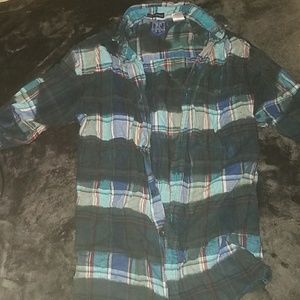 Plaid button up